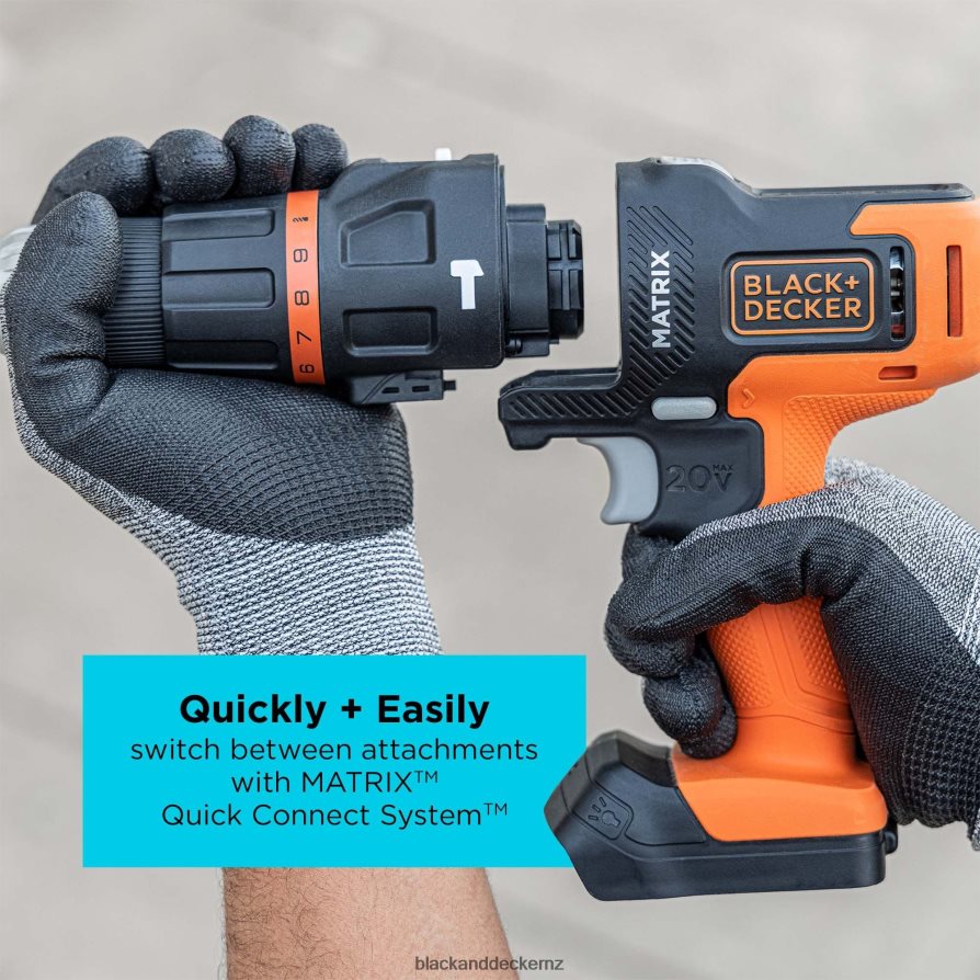 Tools NZ BLACK DECKER MATRIX Hammer Drill Multi Tool Attachment with Storage Case 6R2PF4581 6R2PF4581 BLACK DECKER BLACK and DECKER Vacuum NZ We have all the tools you need